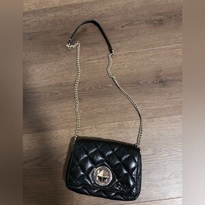 Kate Spade Black Quilted Crossbody Bag